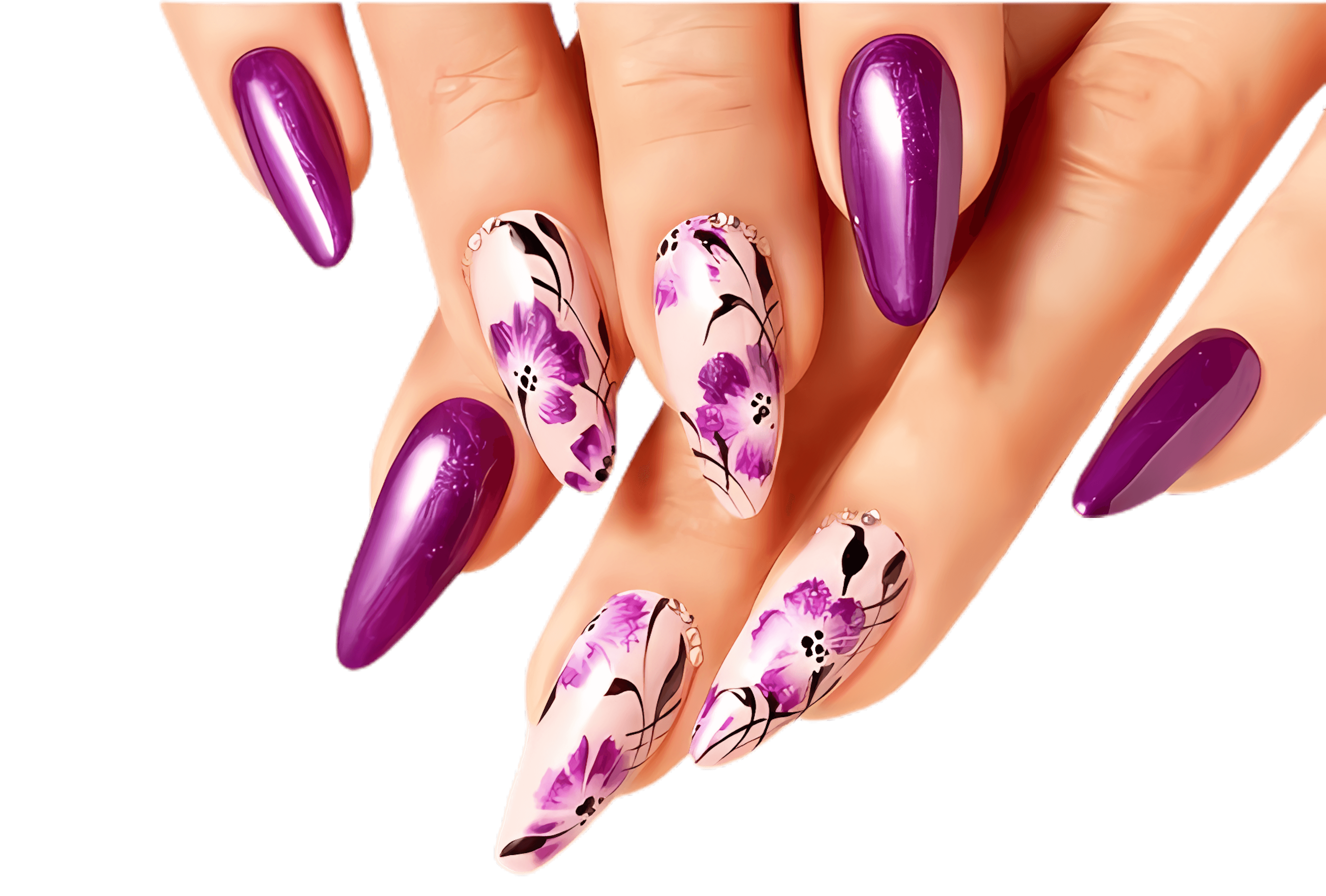 Nail set close-up